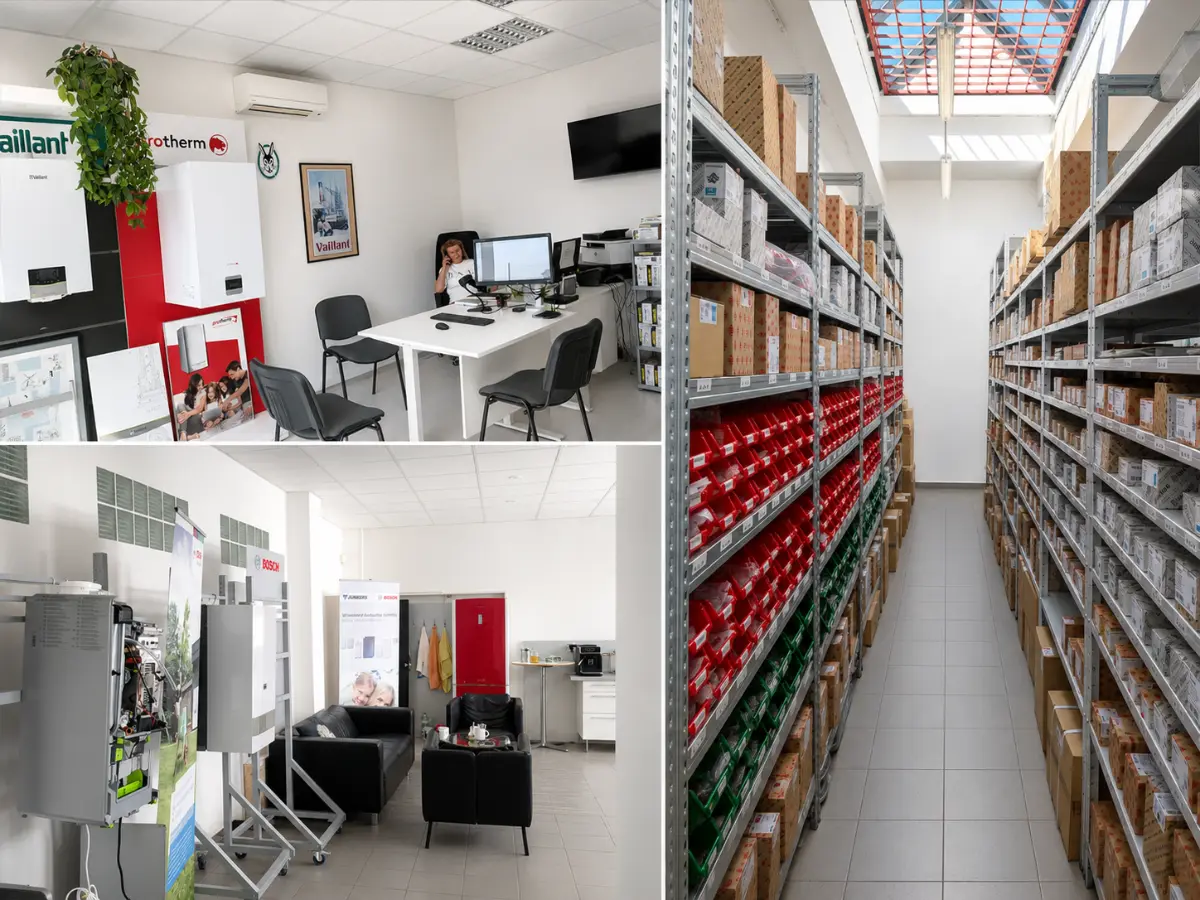 Predajňa a showroom S-TERM – kotly Vaillant, Protherm, Junkers, Bosch